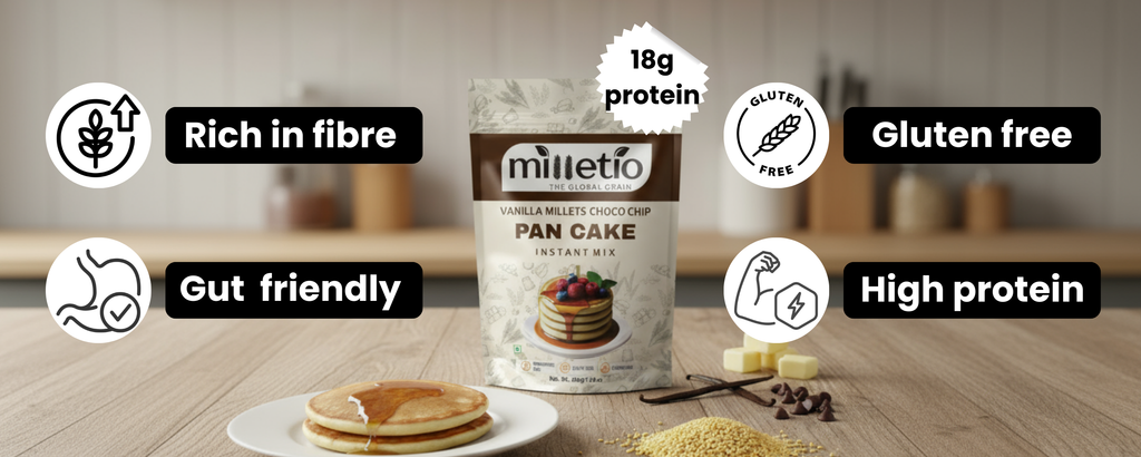 vanilla choco-chip pancake