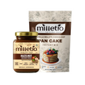 Milletio Hazelnut Coco Lush Spread 230g + FREE Vanilla Choco Chip Millet Pancake Mix | Healthy Breakfast Combo