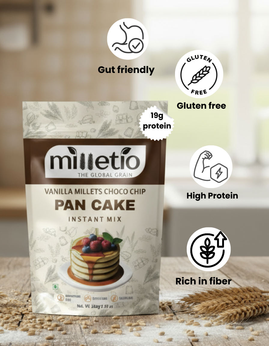 Vanilla choco-chip pancake