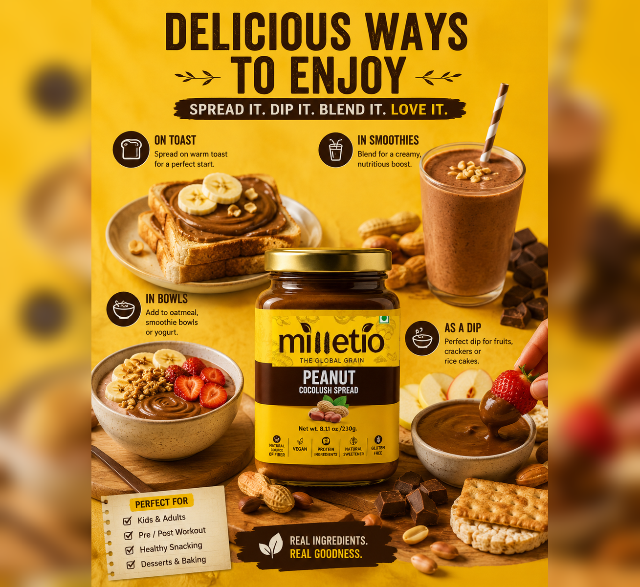Milletio Peanut Cocolush Spread